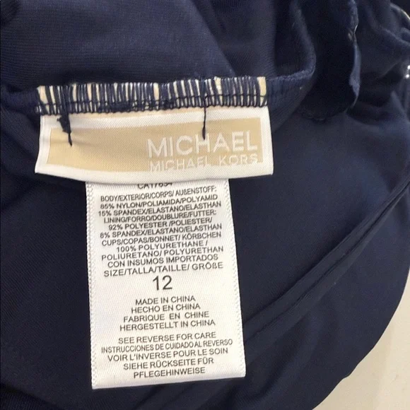 Michael Michael Kors Women's Embellished One-Shoulder One-Piece Size 12 - Picture 7 of 8